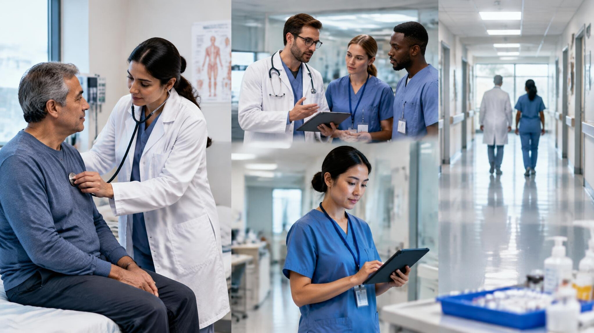 doctor examining patient